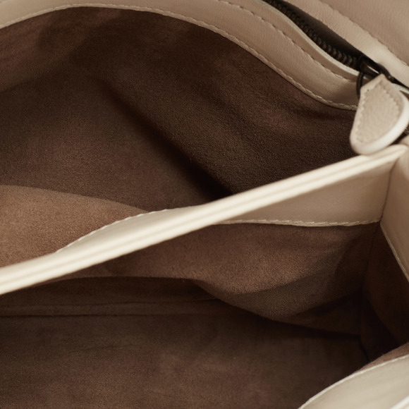 BOTTEGA VENETA Off White Intrecciato Leather and Flocked Velvet Bouquet Pattern - Picture 8 of 8